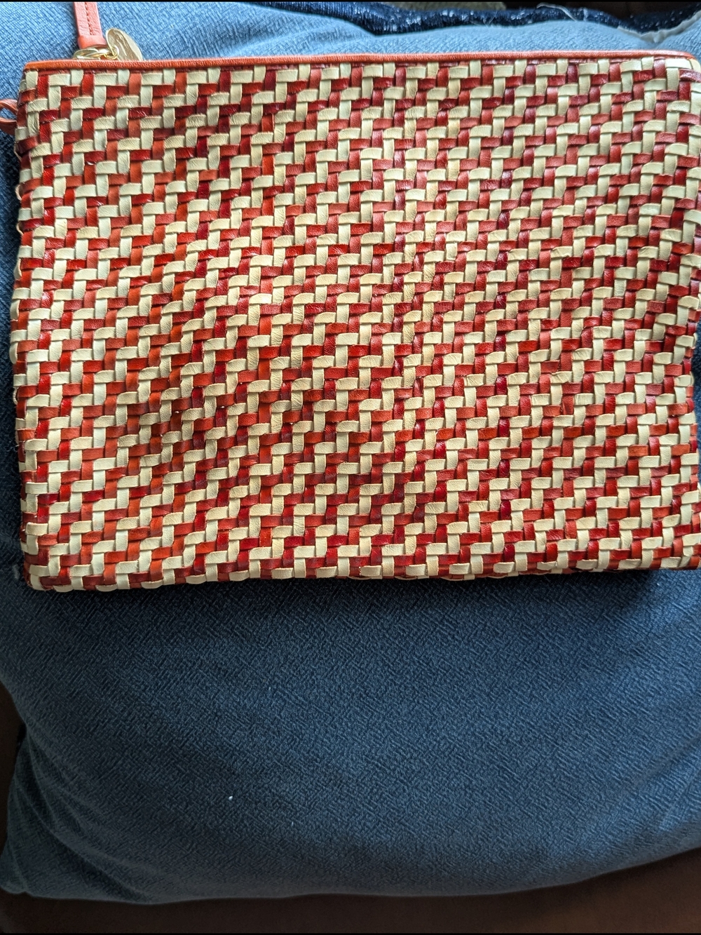 Clare V Handwoven Pouch